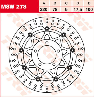 Brzdový disk TRW FL MSW278 MSW278