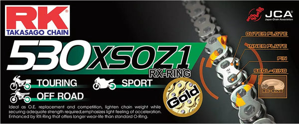 RK Chain RK530XSOZ1 GG 104R GB530XSOZ1-104-CLF