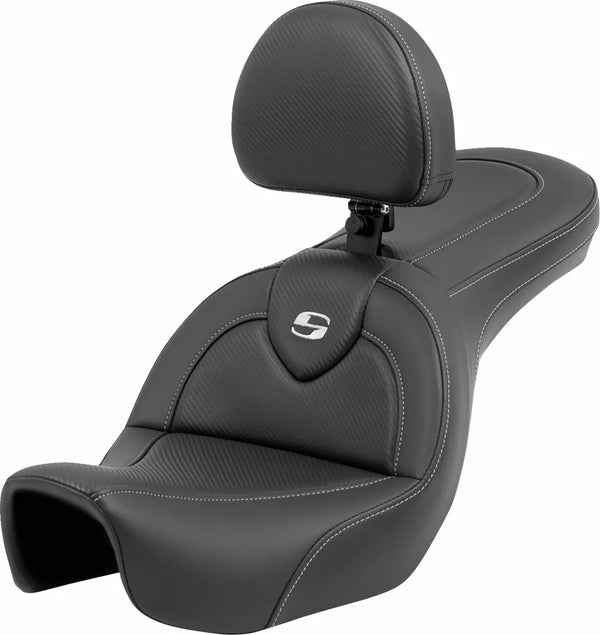 Saddlemen Seat Roadsofa CF With Backrest 806-04-185BR
