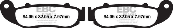 EBC brzdová podložka sint r séria FA664R
