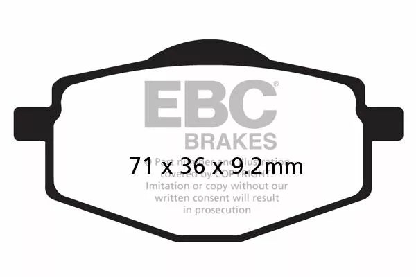 EBC BRAKE PAD HH SINT SCOOTER SFA101HH