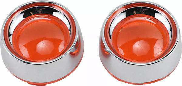 KuryaKyn Deep Dish Bezel/Amb.Lens KUR2108