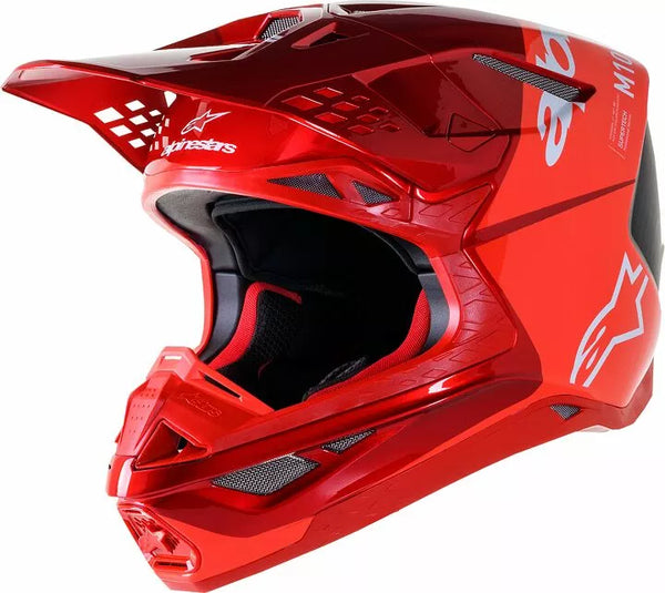 Alpinestars (MX) prilba SM10 FLOOD RED S 8300923-3003-S