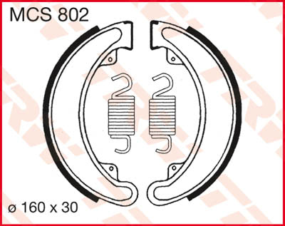 Brzdové topánky TRW Trw MCS802 MCS802