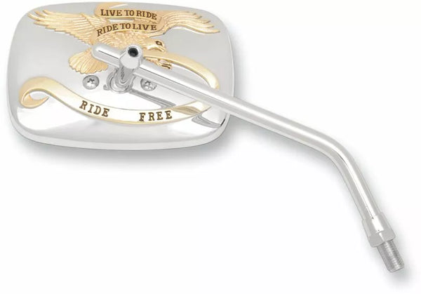 EMGO zrkadlo LTR CHM/GLD 10 mm R 20-31757A