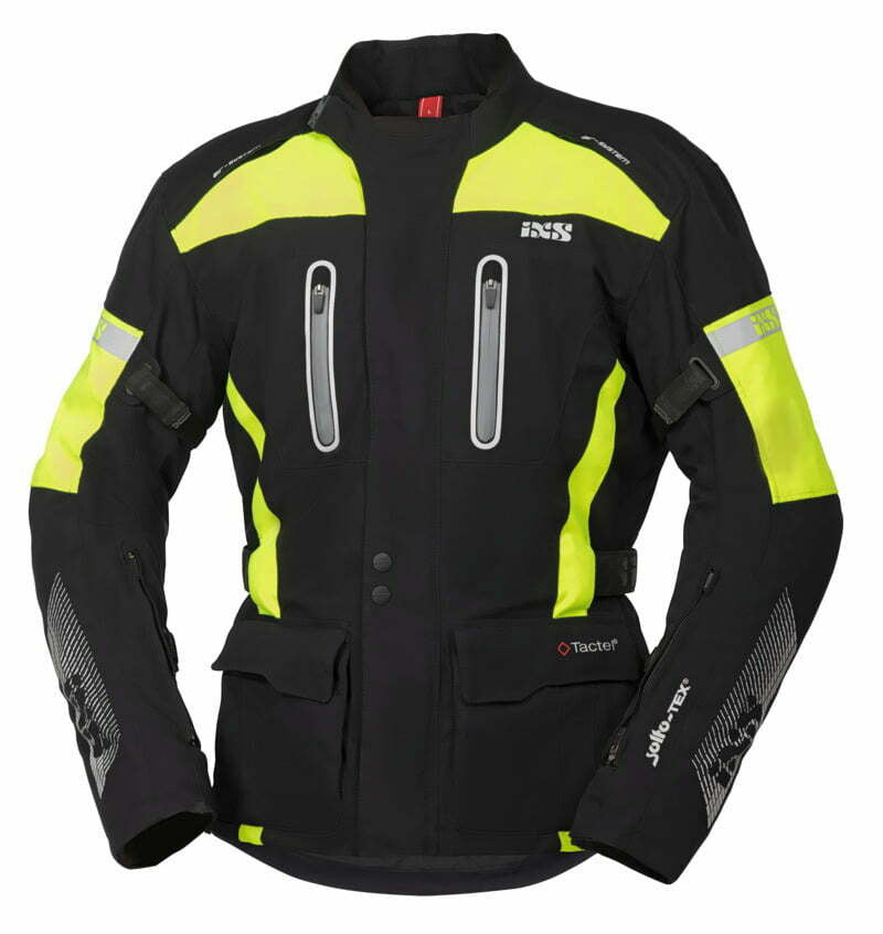 ixs textile mc jacket pacora st black /flu