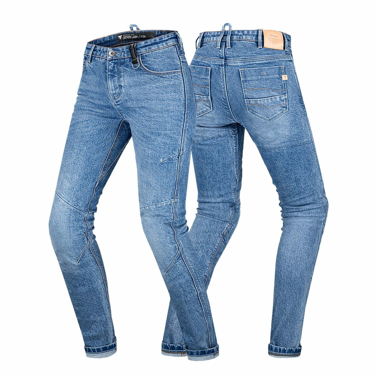 Shima lady kevlar mc-jeans devon blue