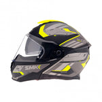 SMK Openable MC Helmet Gullwing Tekker Gray /Flu