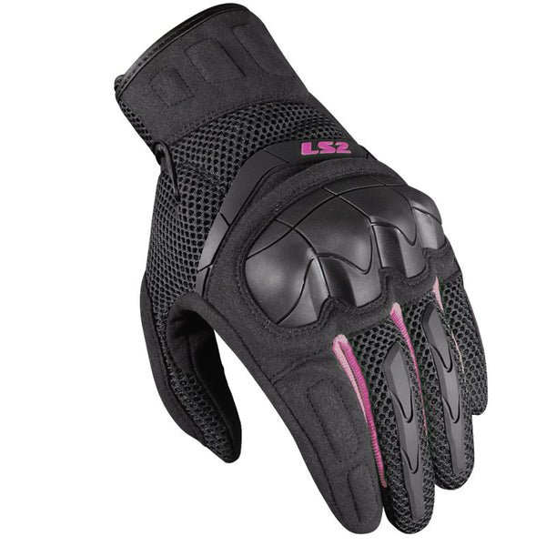 LS2 Ladies Mc-Gloves Cubra čierna/fialová