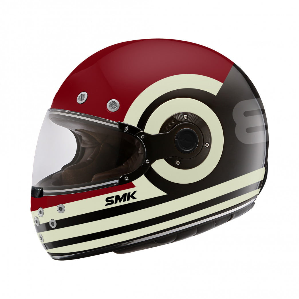 SMK Integral MC Helmet Retro Ranko Begie /Red