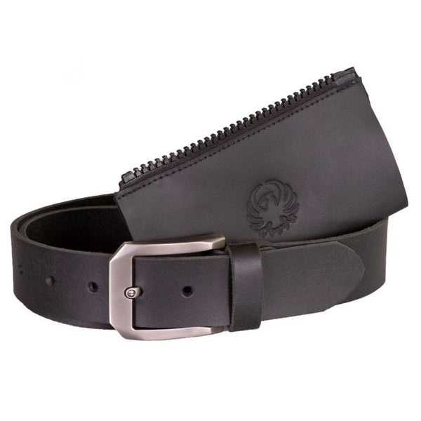 LEATHER BELT FOR CONNECTION MERLIN BLACK 