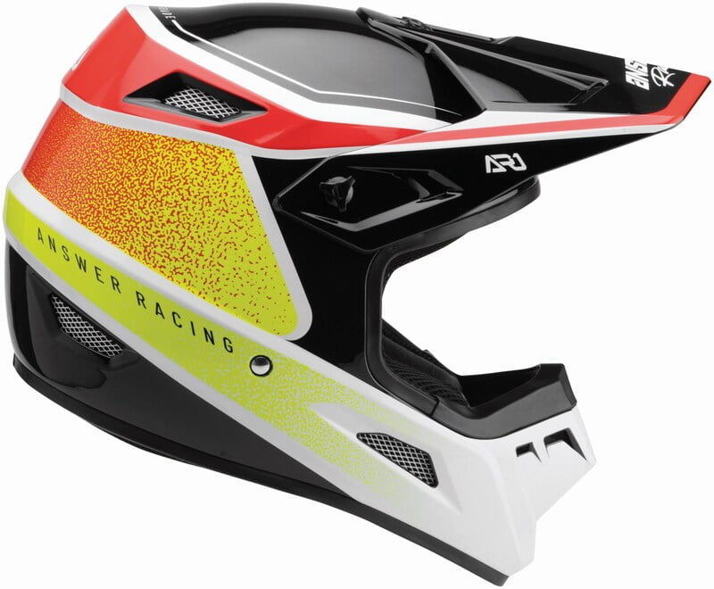 Answer Barn Cross MC Helmet Ar1 Vivd Black /Flu