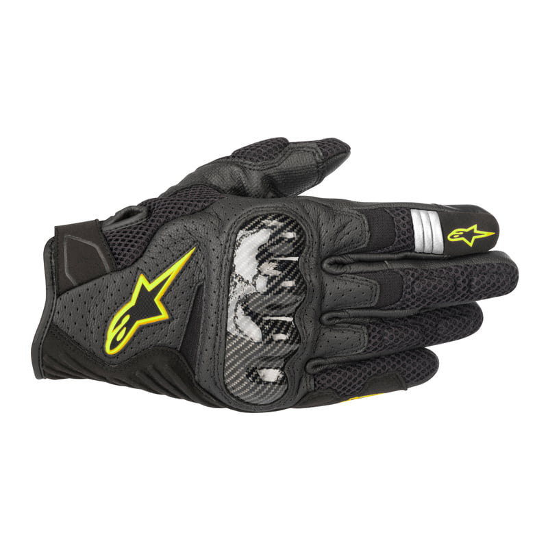 Alpinestars MC rukavice SMX-1 Air V2 čierna /chrípka