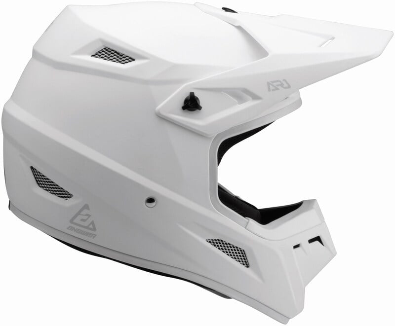 Answer Barn Cross MC Helmet AR1 Solid White