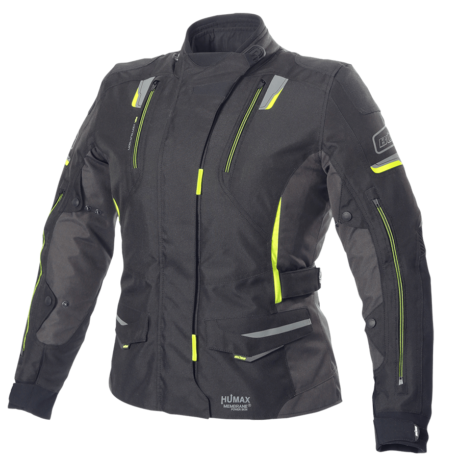 BÜSE Women's Textile Mc-Jacket Jana Black /Flu 