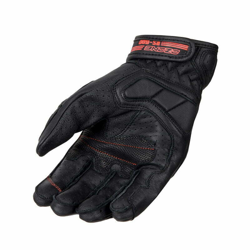 Ozón MC-gloves RS-600 krátka čierna /červená